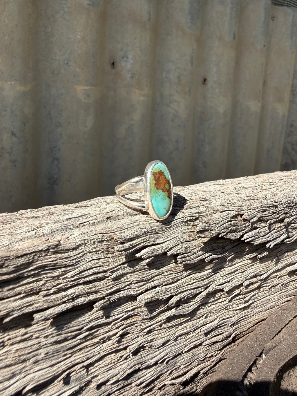 Split Band Turquoise Ring
