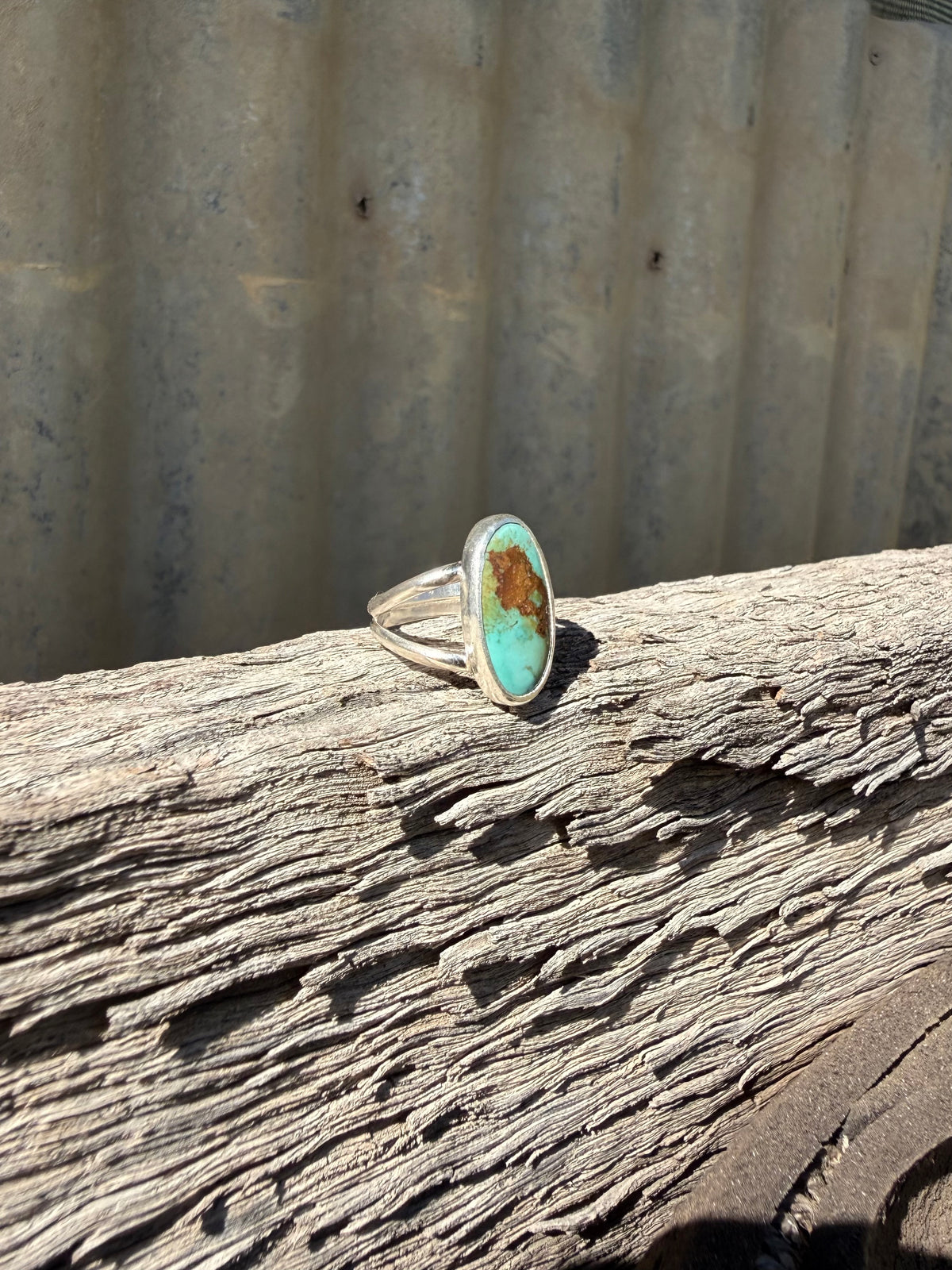 Split Band Turquoise Ring