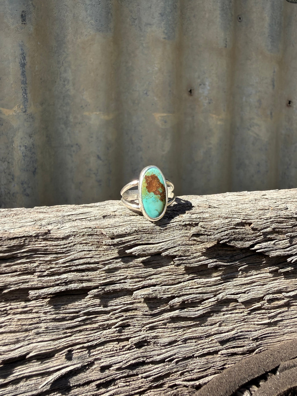 Split Band Turquoise Ring