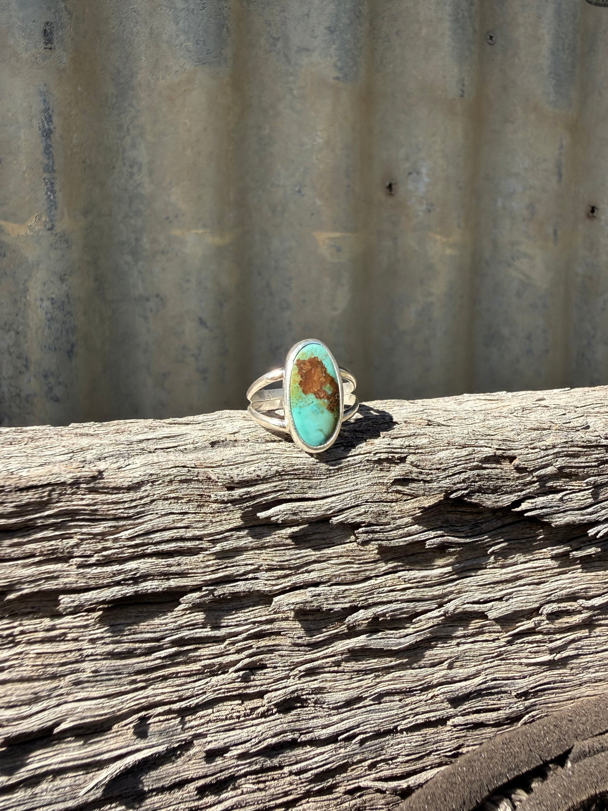 Split Band Turquoise Ring