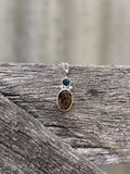 Turquoise x Ammonite Stack Pendant