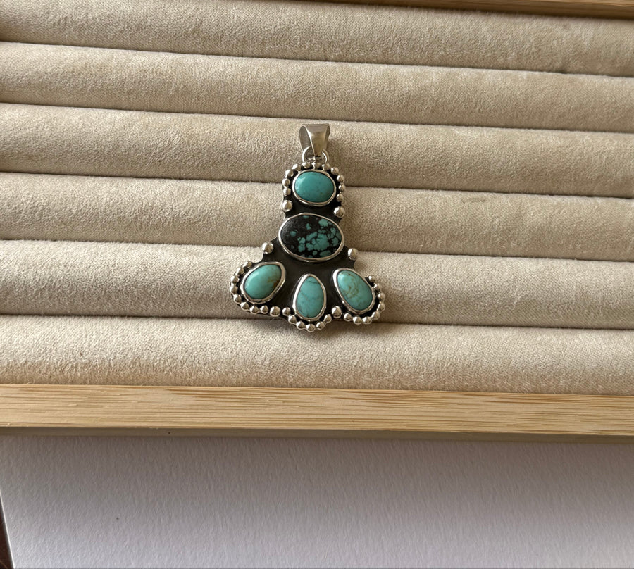"A custom pedant to go with a lovely customers Navajo Pearls"